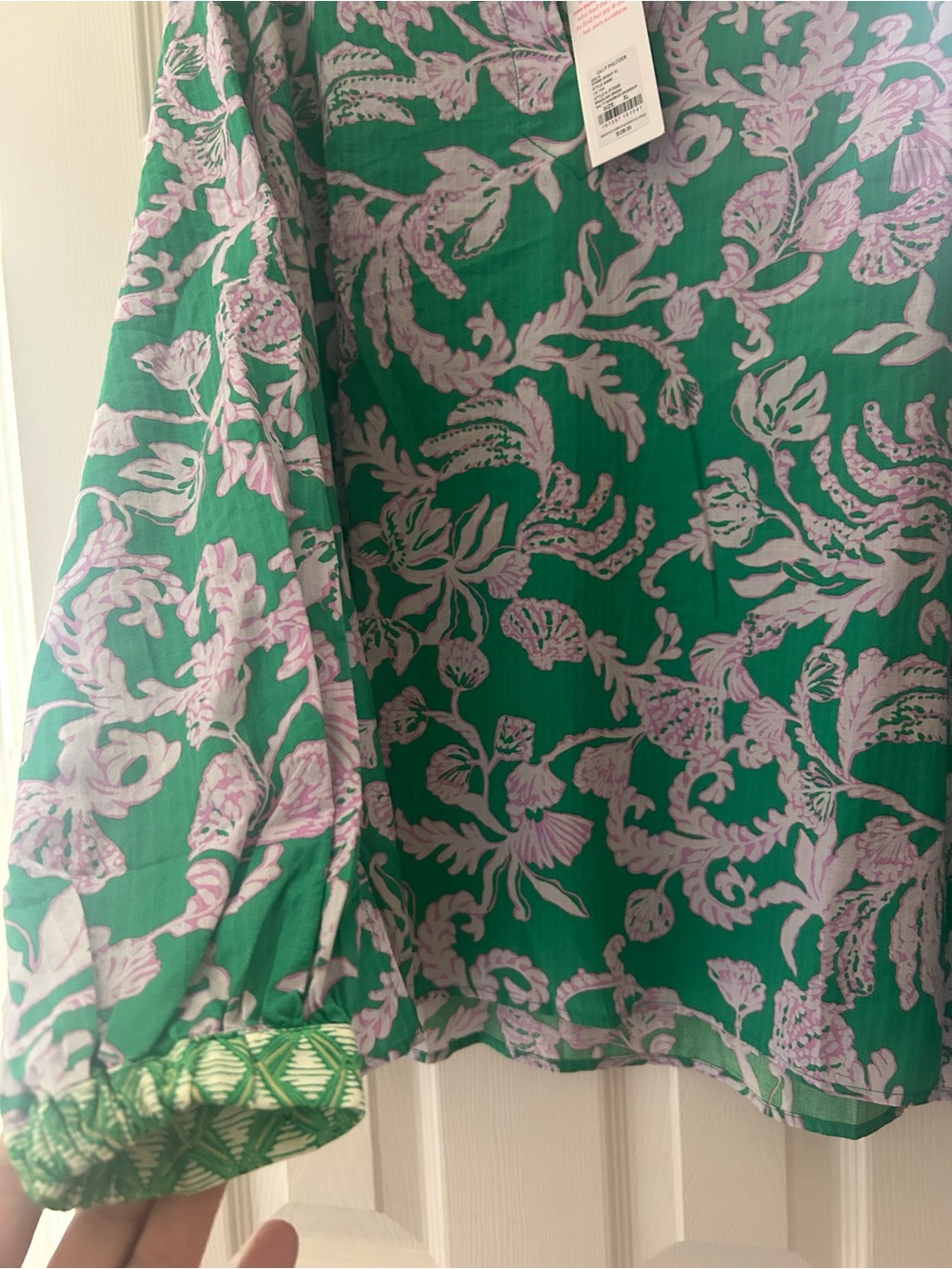 NWT Lilly Pulitzer Jae Tunic green XL - Picture 5 of 6